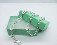 Load image into Gallery viewer, 925 Sterling Silver Paperclip Chain
