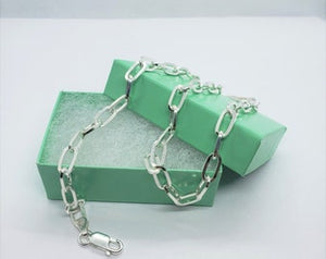 925 Sterling Silver Paperclip Chain