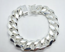 Load image into Gallery viewer, 925 Sterling Silver Miami Cuban Link Bracelet Chain Domed Surface 18mm
