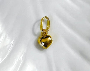 14K Yellow Gold Simple Tiny Dainty Heart Pendant