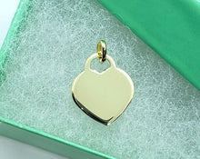 Load image into Gallery viewer, 14K High Polished Simple Heart Pendant
