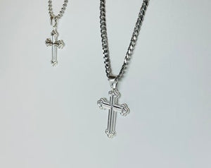 925 Sterling Silver Cross Pendant (1 inch or 1.3 inch)