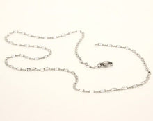 Load image into Gallery viewer, Stainless Steel Miniature Coffee Bean 2.5mm, Sizes 16-24 Inches Chain Necklace
