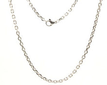 Load image into Gallery viewer, Stainless Steel Miniature Cable Link 3mm Wide, Sizes 16-24 Inches Chain Necklace
