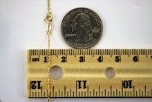Load image into Gallery viewer, 10K Gold Initial Pendant Charm Flower Diamond Cut Girl Women &amp; Singapore Chain
