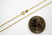 Load image into Gallery viewer, 10K Gold Initial Pendant Charm Flower Diamond Cut Girl Women &amp; Singapore Chain
