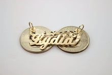 Load image into Gallery viewer, 10K Solid Yellow Gold Personalized Custom Handmade Name Pendant Charm
