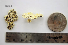 Load image into Gallery viewer, Authentic 14k Solid Yellow Gold Nugget Stud Earrings Men Women Unisex
