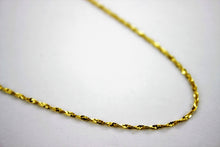 Load image into Gallery viewer, 10K Gold Initial Pendant Charm Flower Diamond Cut Girl Women &amp; Singapore Chain
