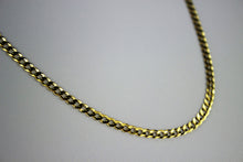 Load image into Gallery viewer, 10K Yellow Solid Gold CUBAN CHAIN Necklace for men and women 3.1mm/16"~30"
