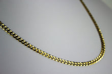 Load image into Gallery viewer, 10K Solid Yellow Gold CUBAN CHAIN Necklace for women men 4mm/16"~30"

