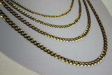 Load image into Gallery viewer, 14K SOLID GOLD Cuban Link Chain Necklace Bracelet for Men Women 2.6~5.0mm/16~30"
