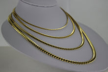 Load image into Gallery viewer, 14K Solid Yellow Gold Miami Cuban Link Chain Necklace Men Women 2.5~5mm 18"~30"
