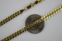 Load image into Gallery viewer, 14K Solid Yellow Gold Miami Cuban Link Chain Necklace Men Women 2.5~5mm 18"~30"

