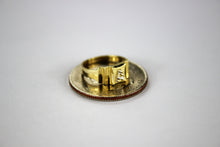 Load image into Gallery viewer, 10K Real Yellow Gold Initial Ring for Baby Kids Boys Children
