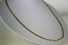 Load image into Gallery viewer, 10K REAL YELLOW GOLD Figaro Chain Pendant Necklace Bracelet (2.5mm/16"~26")
