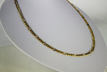 Load image into Gallery viewer, 10K REAL YELLOW GOLD 4.5mm Figaro Chain Pendant Necklace Bracelet 7" - 30"
