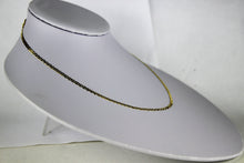 Load image into Gallery viewer, 10K Solid Yellow Gold Mariner Flat Chain Necklace (2.5mm / 16" ~ 24")
