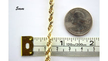 Load image into Gallery viewer, 10K Solid Yellow Gold Rope Chain 1.5MM ~ 6MM / 16" ~ 30" FOR MEN WOMEN

