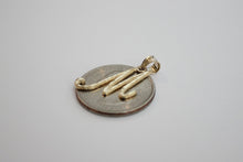Load image into Gallery viewer, 14K Yellow Gold Initial Pendant Charm Diamond Cut for Everyone
