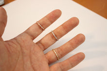 Load image into Gallery viewer, 14K Yellow White Rose Gold Eternity Endless Ring Band with CZ for Women Ladies Girls
