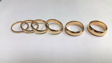 Load image into Gallery viewer, 14K Solid Yellow Gold Wedding Band Men Women 2mm ~ 7mm Size 5 ~ 13 Free Engraving
