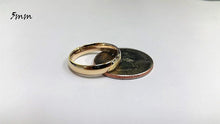 Load image into Gallery viewer, 10K Solid Yellow Gold Wedding Band Men Women 2mm ~ 6mm Size 5 ~ 13 Free Engraving
