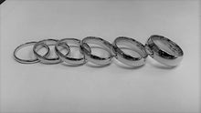 Load image into Gallery viewer, 10K Solid White Gold Wedding Band Men Women 2mm ~ 6mm Size 5 ~ 13 Free Engraving

