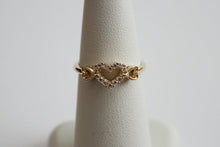 Load image into Gallery viewer, 14K Yellow Gold Heart Ring with CZ Girl Women Ladies
