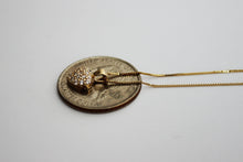 Load image into Gallery viewer, 14K Yellow Gold Heart CZ Set Pendant Earrings Box Chain Necklace
