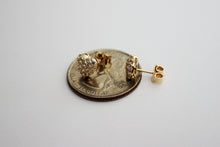 Load image into Gallery viewer, 14K Yellow Gold Heart CZ Set Pendant Earrings Box Chain Necklace

