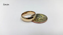 Load image into Gallery viewer, 10K Solid Yellow Gold Wedding Band Men Women 2mm ~ 6mm Size 5 ~ 13 Free Engraving
