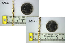 Load image into Gallery viewer, 14K Solid Gold Flat Cuban Link Chain Necklace Bracelet for Men Women 2mm ~ 10mm / 7" ~ 30"
