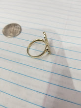 Load image into Gallery viewer, 10K Yellow Gold Butterfly Ring with CZ
