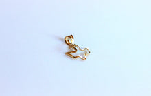Load image into Gallery viewer, 10K Yellow Gold Dove Bird Pendant
