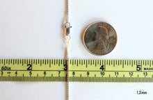 Load image into Gallery viewer, 925 Sterling Silver Box Chain Necklace Men Women 0.7mm ~ 4.6mm
