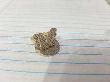 Load image into Gallery viewer, 10K Yellow Gold Butterfly Ring with CZ
