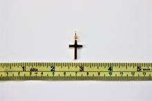 Load image into Gallery viewer, 14K Yellow Gold Cross Pendant with/out white gold Jesus
