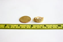 Load image into Gallery viewer, 10k Solid Yellow Gold Cubic Zirconia Polished Crown Ring [2 Styles]
