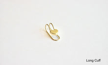 Load image into Gallery viewer, 14K Yellow Gold Heart Ear Cuff Earrings 2 Styles
