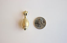 Load image into Gallery viewer, 10K Yellow Gold Basketball Football Charm Pendant
