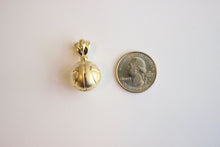 Load image into Gallery viewer, 10K Yellow Gold Basketball Football Charm Pendant
