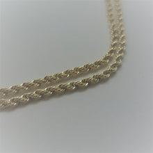 Load image into Gallery viewer, 10K Yellow Gold Hollow Rope Necklace Chain
