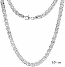 Load image into Gallery viewer, 925 Sterling Silver Spiga Wheat Necklace Bracelet Chain
