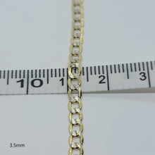 Load image into Gallery viewer, Authentic 10K Hollow Two Tone Gold D/C Cuban Necklace Chain
