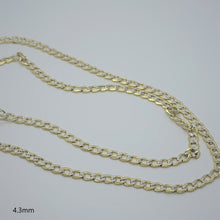 Load image into Gallery viewer, Authentic 10K Hollow Two Tone Gold D/C Cuban Necklace Chain
