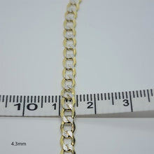 Load image into Gallery viewer, Authentic 10K Hollow Two Tone Gold D/C Cuban Necklace Chain
