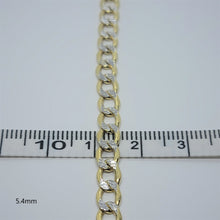 Load image into Gallery viewer, Authentic 10K Hollow Two Tone Gold D/C Cuban Necklace Chain
