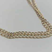 Load image into Gallery viewer, 10K Two Tone Gold Hollow Diamond Cut Cuban 2.5mm Chain
