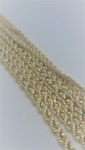 Load image into Gallery viewer, 10K Yellow Gold Hollow Rope Necklace Chain
